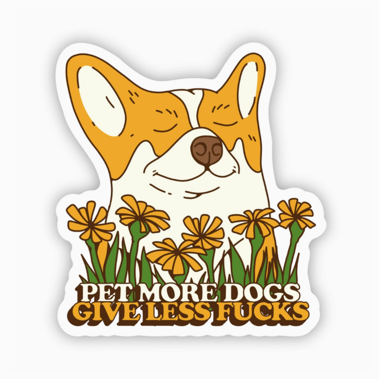 Pet More Dogs Sticker
