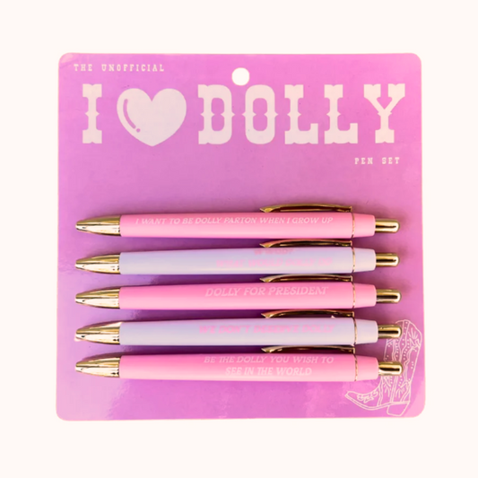 I <3 Dolly Pen Set