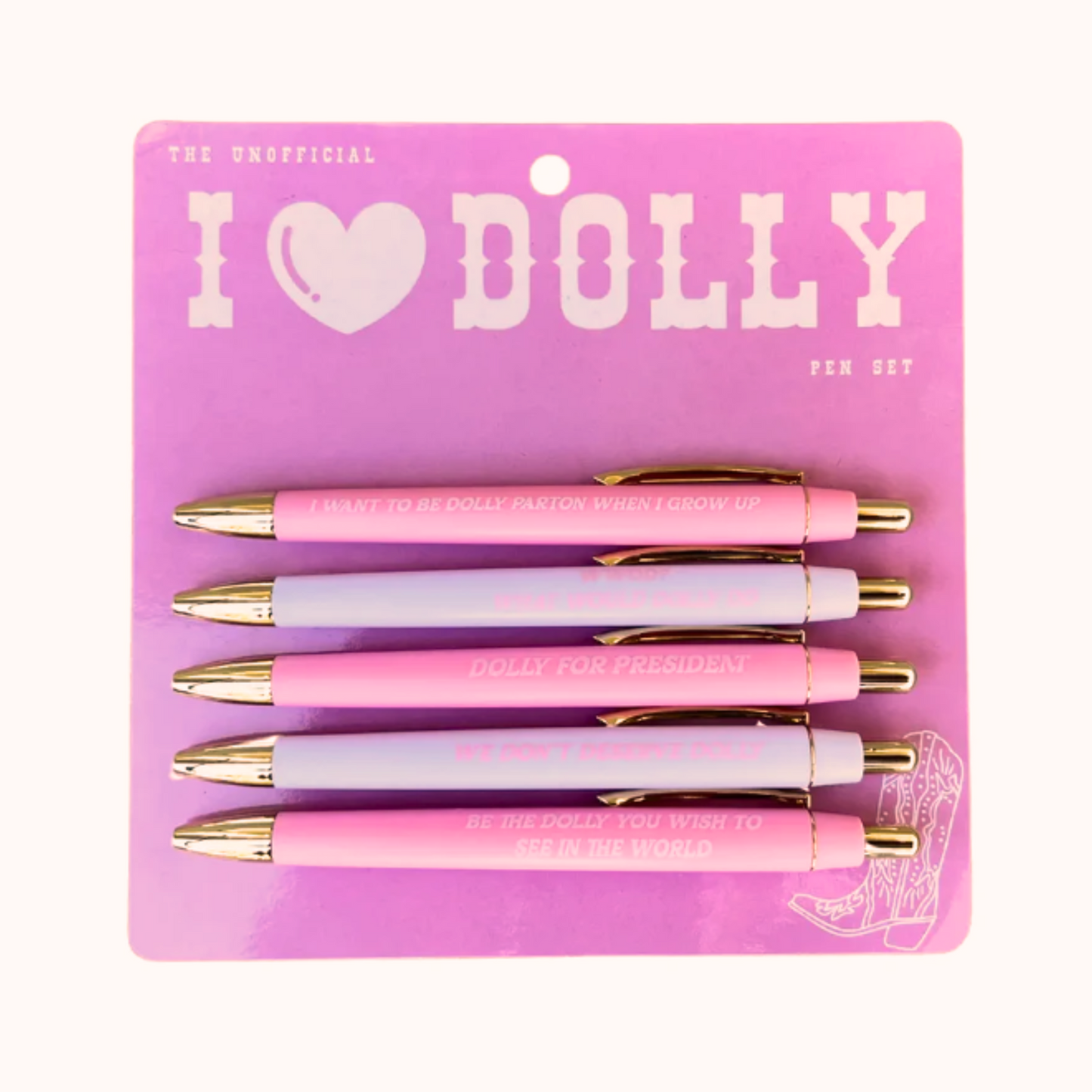 I <3 Dolly Pen Set